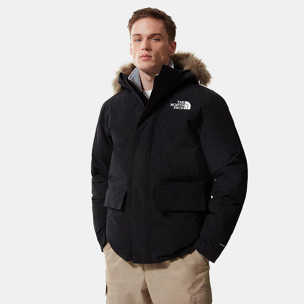 The North Face Arctic Parka Ανδρικα Αδιάβροχο Μπουφάν - Μαυρα (OZUK52318)